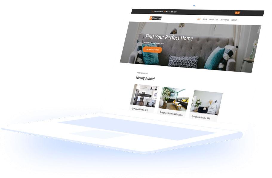 Website mockup